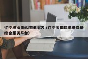 北京辽宁标准网站搭建技巧（辽宁省网联招标投标综合服务平台）